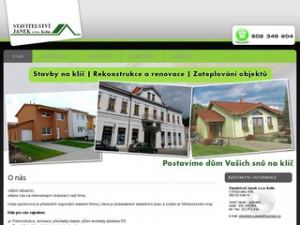 Stavitelství Janek s.r.o. - stavby na klíč, rekonstrukce, renovace, zateplování objektů Kolín