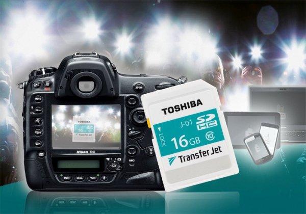 Toshiba představuje TransferJet<sup>TM</sup> vestavěný do SDHC karty
